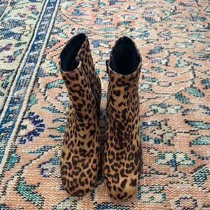 Cheetah booties